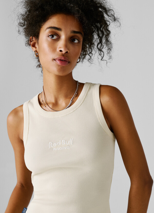SLEEVELESS RIBBED TOP