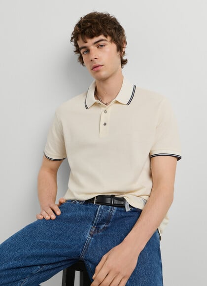 REGULAR FIT PIQU&Eacute; POLO SHIRT