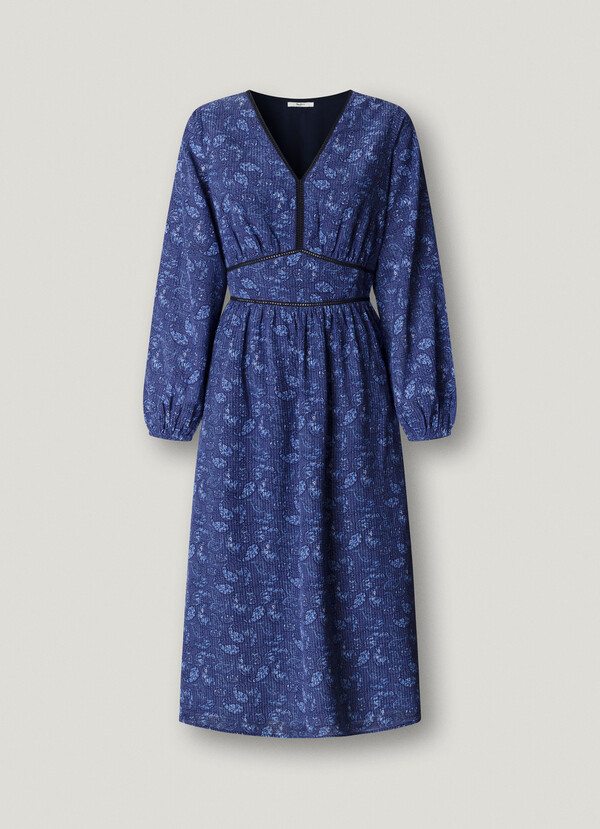 PAISLEY PRINT MAXI DRESS