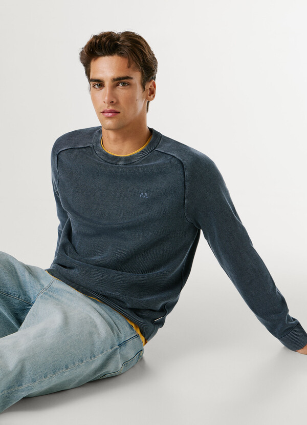 CREW NECK PIQU&Eacute; JUMPER