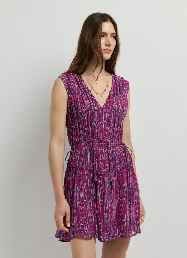 ABSTRACT PRINT MINI DRESS