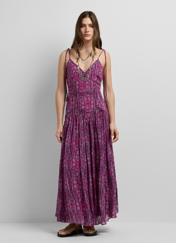 ABSTRACT PRINT MAXI DRESS