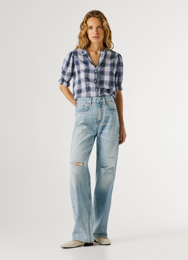 HIGH-RISE STRAIGHT FIT JEANS - EDEN