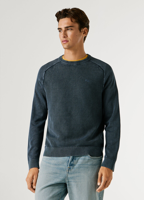 CREW NECK PIQU&Eacute; JUMPER