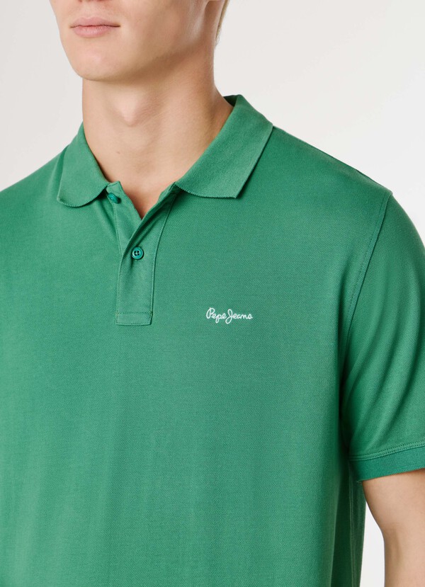 GARMENT DYED PIQUE POLO SHIRT