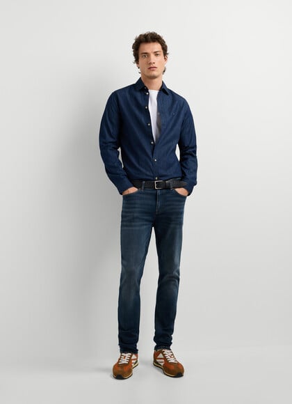 SKINNY FIT MID-RISE JEANS - FINSBURY