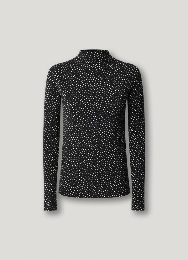 POLKA DOT PRINT T-SHIRT