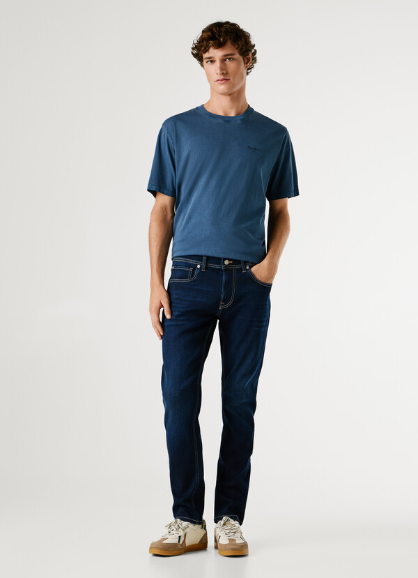 TRACK- SLIM FIT MID-RISE JEANS