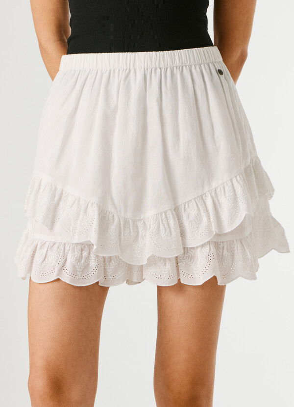 SKORT WITH RUFFLES