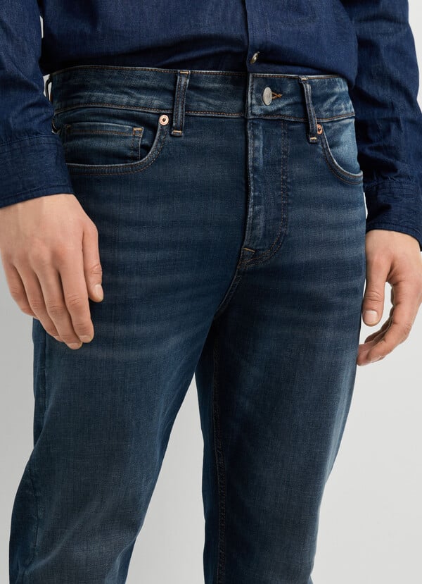 FINSBURY - SKINNY FIT MID-RISE JEANS