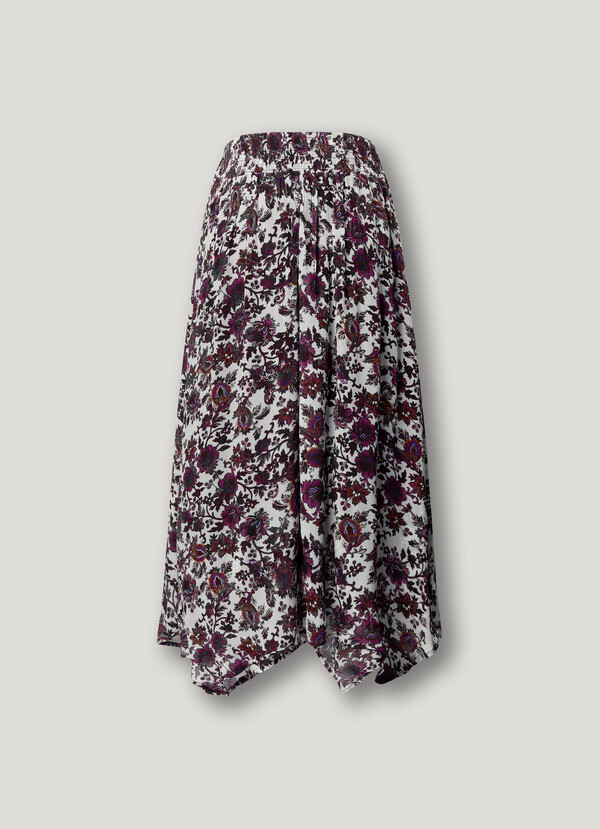 FLORAL PRINT MAXI SKIRT