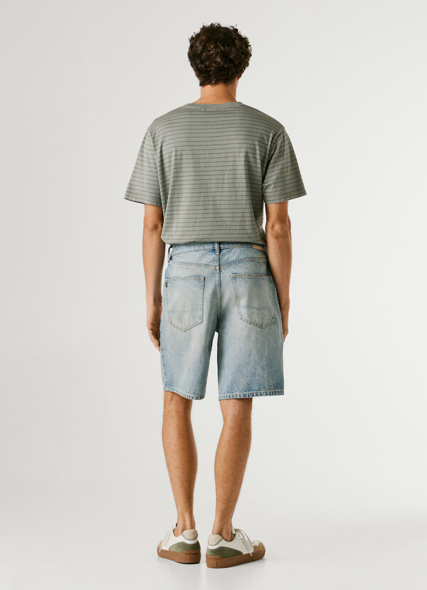 LOOSE FIT DENIM BERMUDA SHORTS