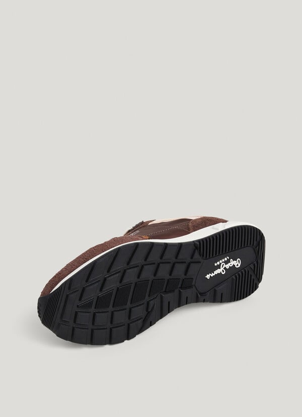 MARLON - ANIMAL PRINT DETAIL TRAINERS