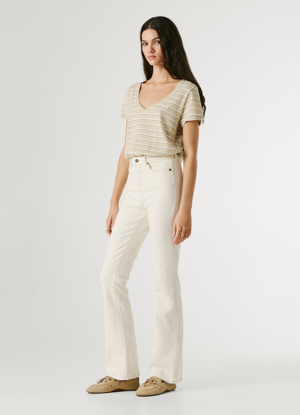 HIGH-RISE FLARE FIT JEANS - DION