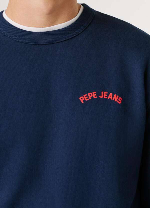 CREW NECK BACK PRINT SWEATSHIRT