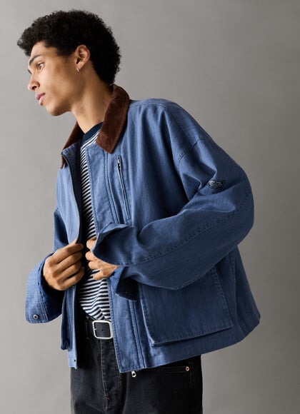 REGULAR FIT TWILL JACKET