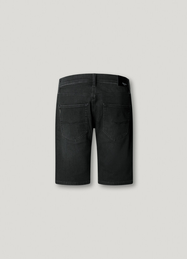 SLIM FIT DENIM BERMUDA SHORTS
