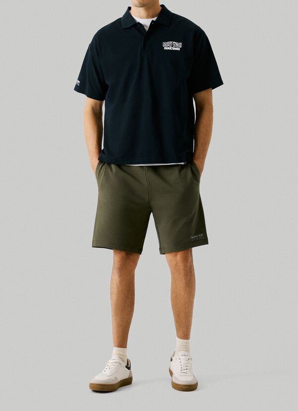 SLIM FIT FLEECE BERMUDA SHORTS
