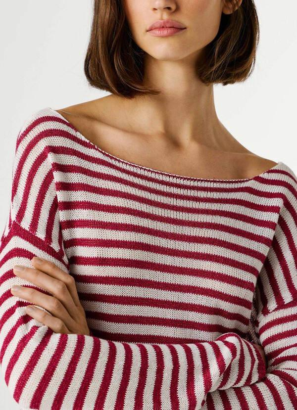STRIPED KNIT JUMPER