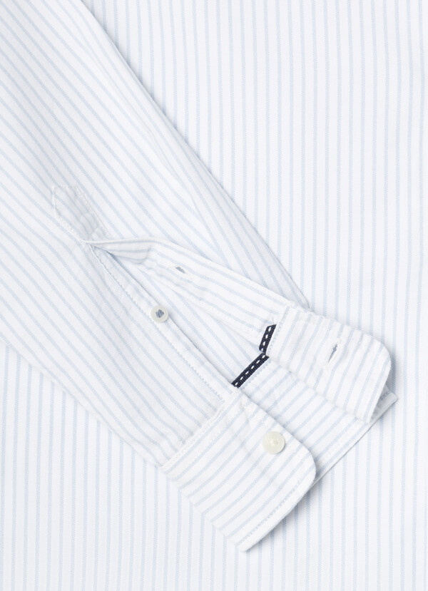 REGULAR FIT STRIPED OXFORD SHIRT