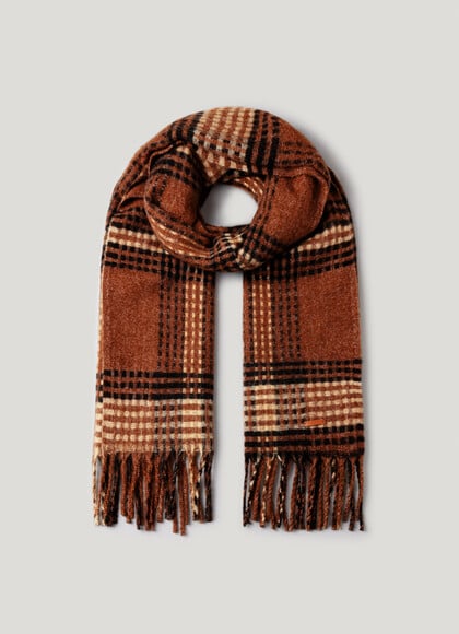 PLAID PRINT SCARF