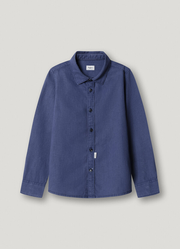 REGULAR FIT LINEN SHIRT