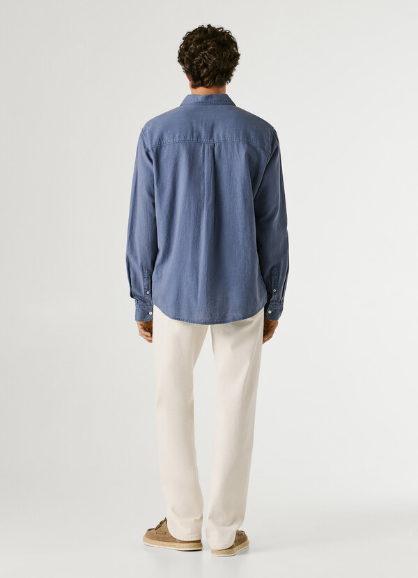 REGULAR FIT GARMENT DYED SHIRT