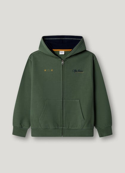 RELAXED FIT FULL ZIP HOODIE