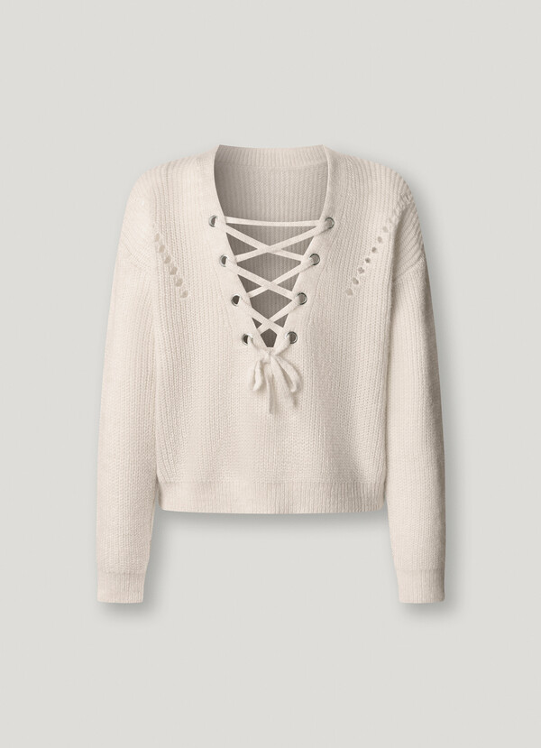 V-NECK KNIT JUMPER
