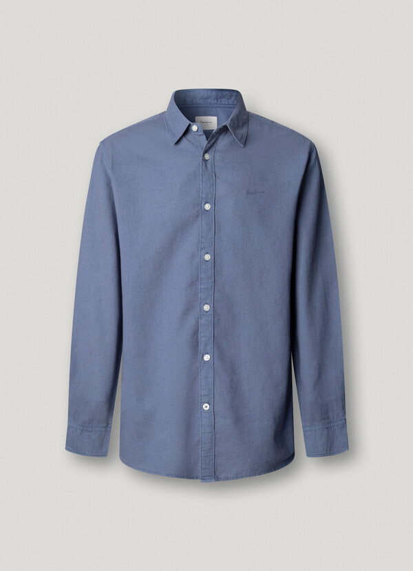 REGULAR FIT GARMENT DYED SHIRT