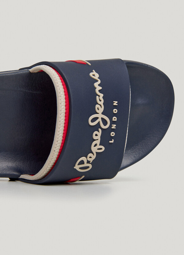SLIDER SANDALS WITH LOGO