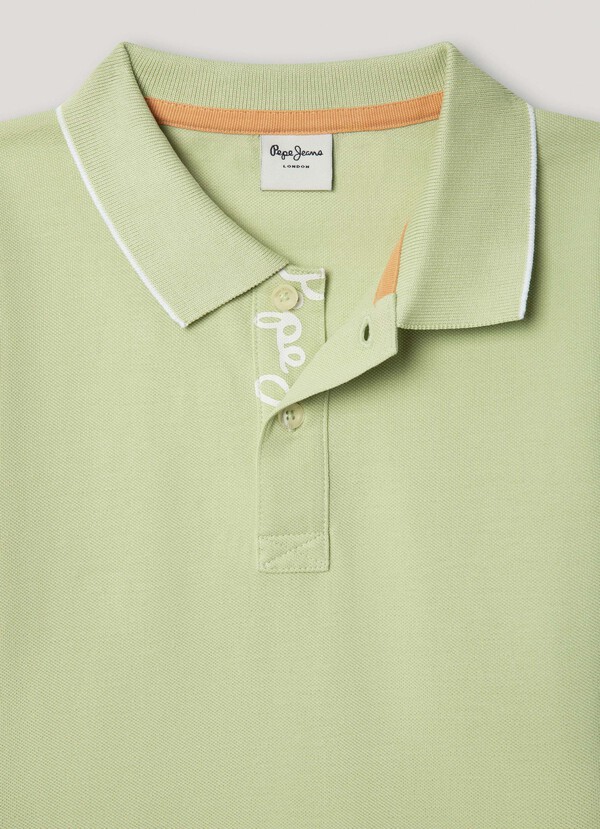 REGULAR FIT PIQU&Eacute; POLO