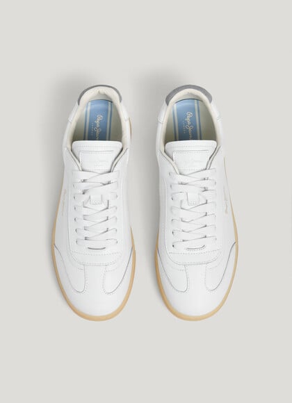 RETRO LEATHER TRAINERS