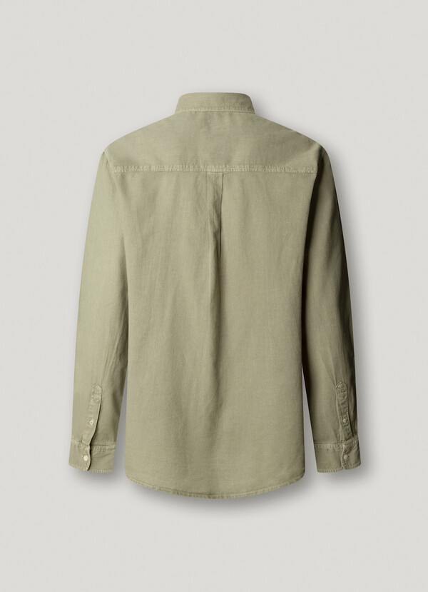 REGULAR FIT GARMENT DYED SHIRT
