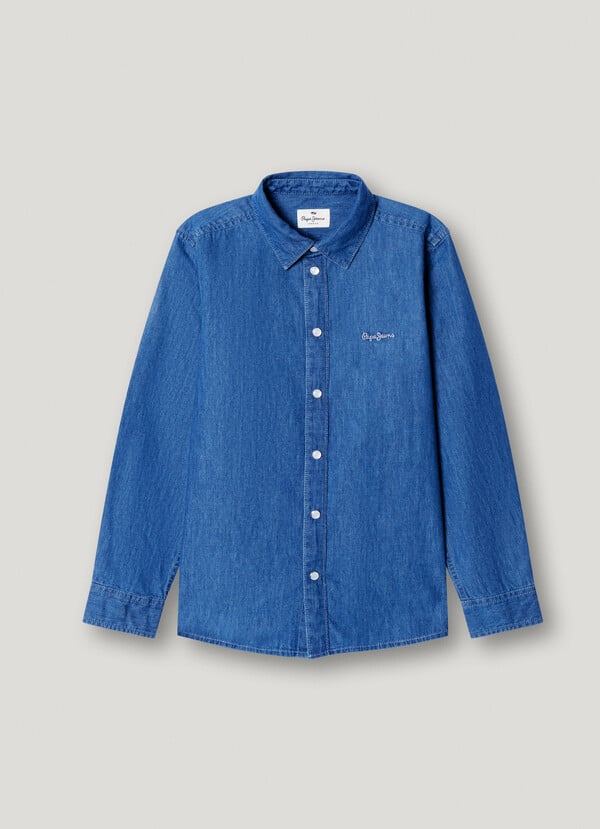 CAMICIA IN DENIM SLIM FIT