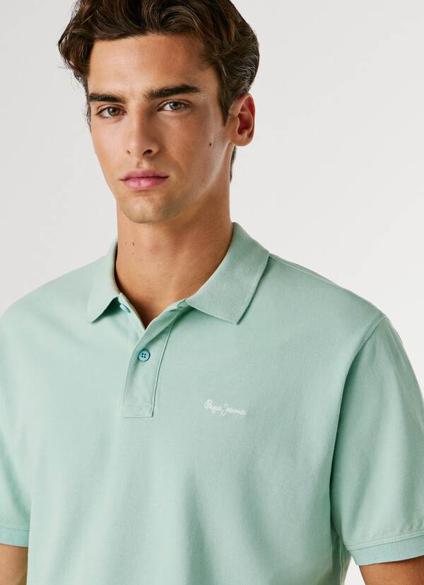 GARMENT DYED PIQUE POLO SHIRT