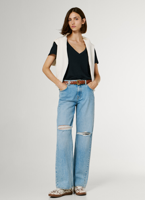 HAZEL- MID-RISE LOOSE FIT JEANS