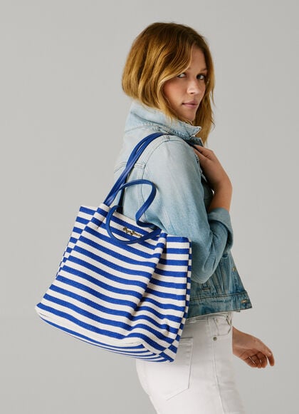 STRIPED TOTE BAG