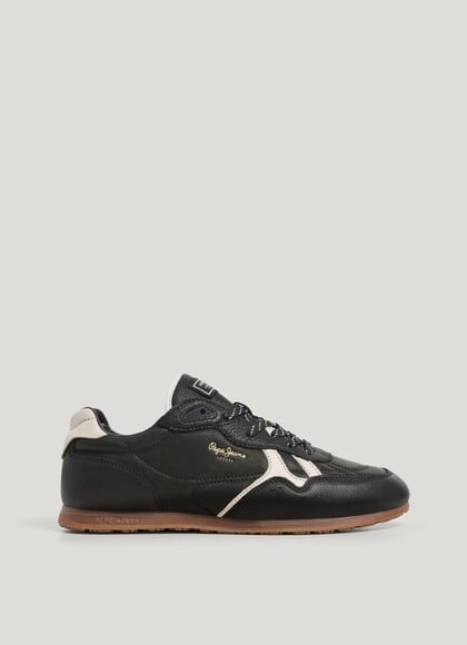 DAZE - RETRO LEATHER TRAINERS