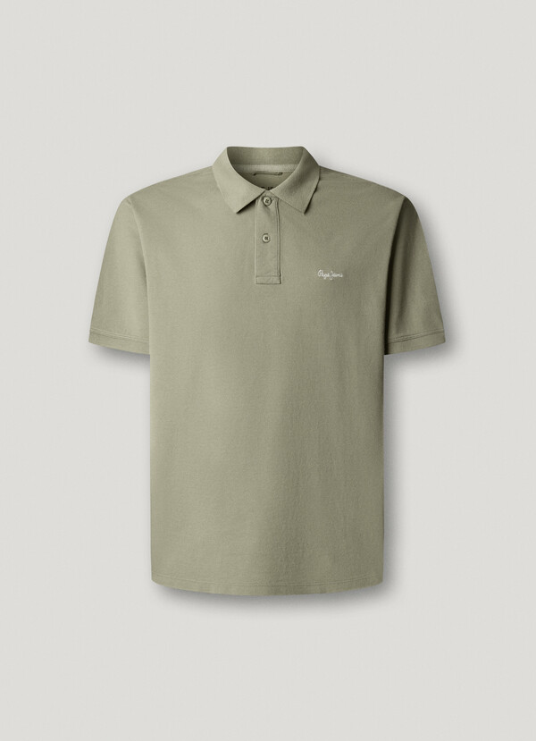 GARMENT DYED PIQUE POLO SHIRT