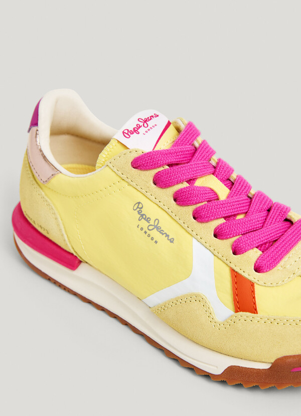 MARVIN - RETRO TRAINERS WITH SUEDE DETAILS 