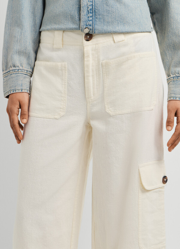 WIDE FIT CARGO TROUSERS
