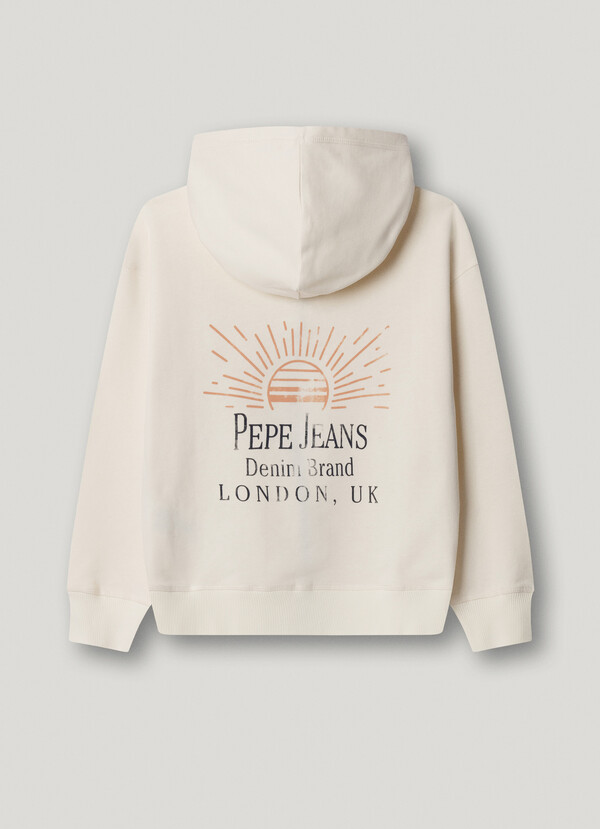 SUDADERA CON CAPUCHA Y CREMALLERA FIT RELAXED