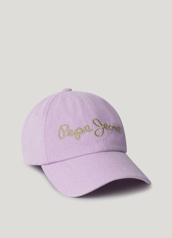 EMBROIDERED LOGO TWILL CAP