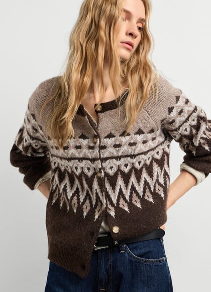 FAIR ISLE KNIT CARDIGAN