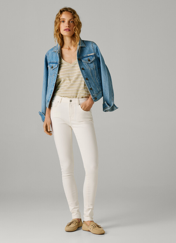 MID-RISE SKINNY FIT JEANS - REGENT