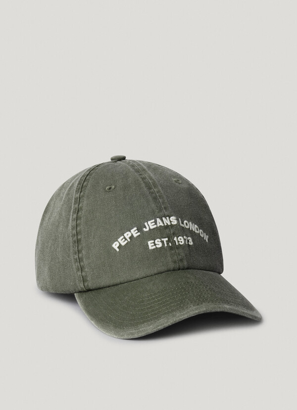 GORRA DE SARGA CON LOGO BORDADO