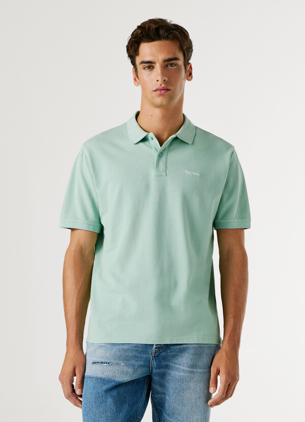 GARMENT DYED PIQUE POLO SHIRT