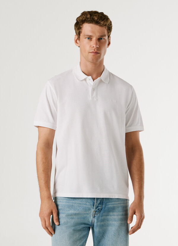 GARMENT DYED PIQUE POLO SHIRT