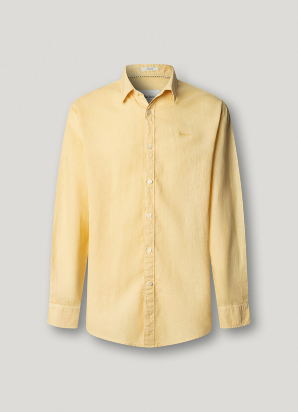 REGULAR FIT GARMENT DYED SHIRT